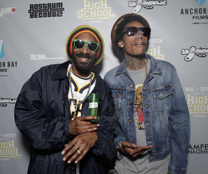 Snoop Dogg and Wiz Khalifa at event