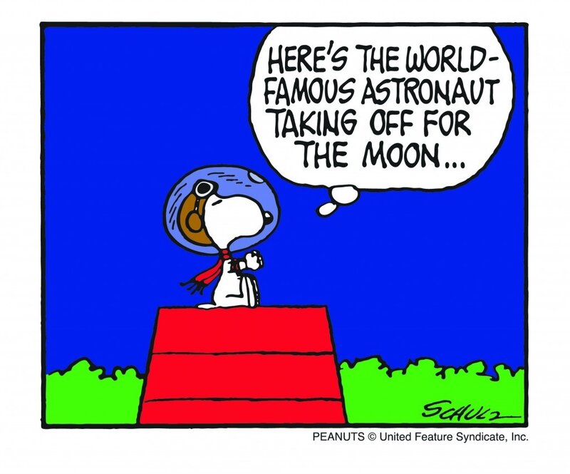 Snoopy as an astronaut