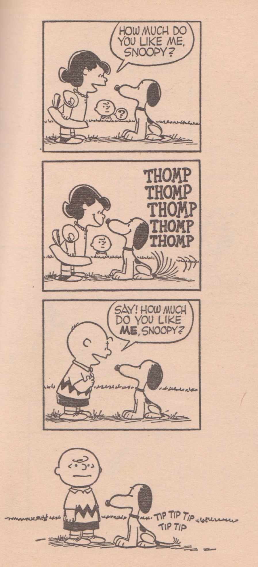 Snoopy comic strip