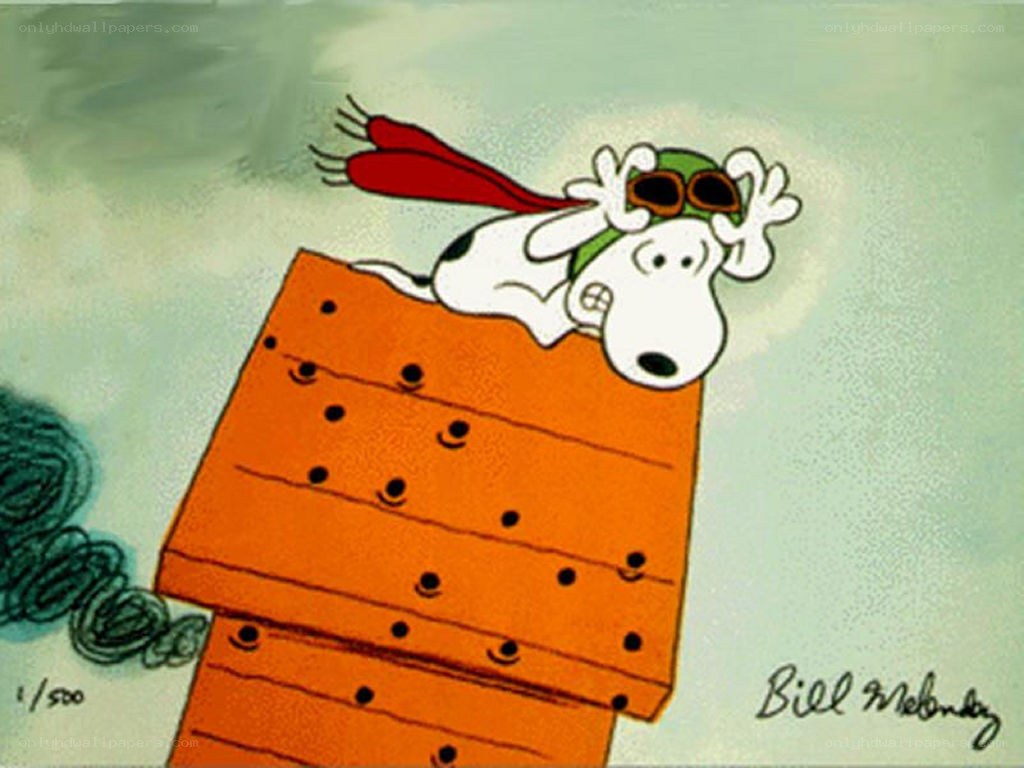 Snoopy in a pilot outfit