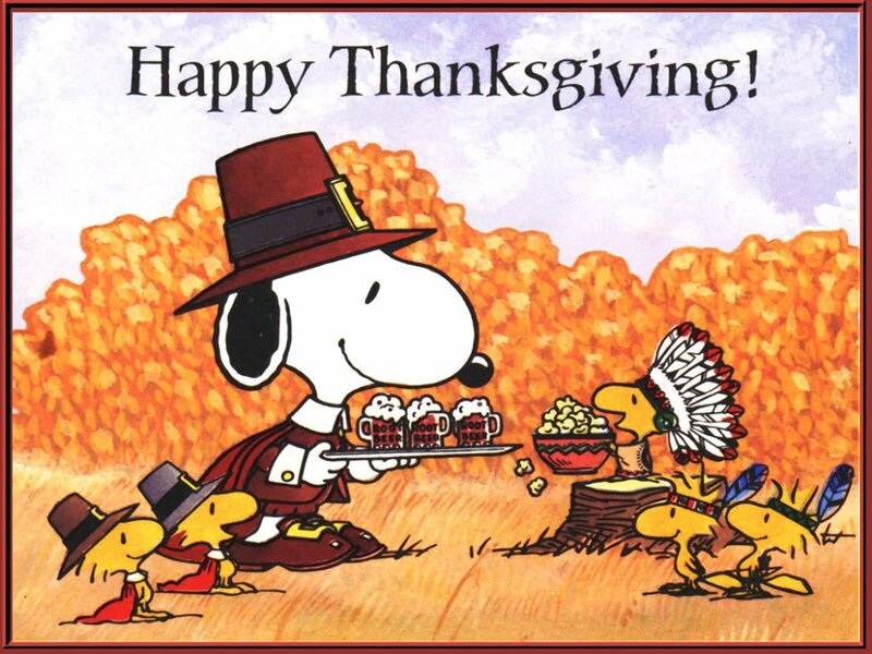 Snoopy in Pilgrim Hat