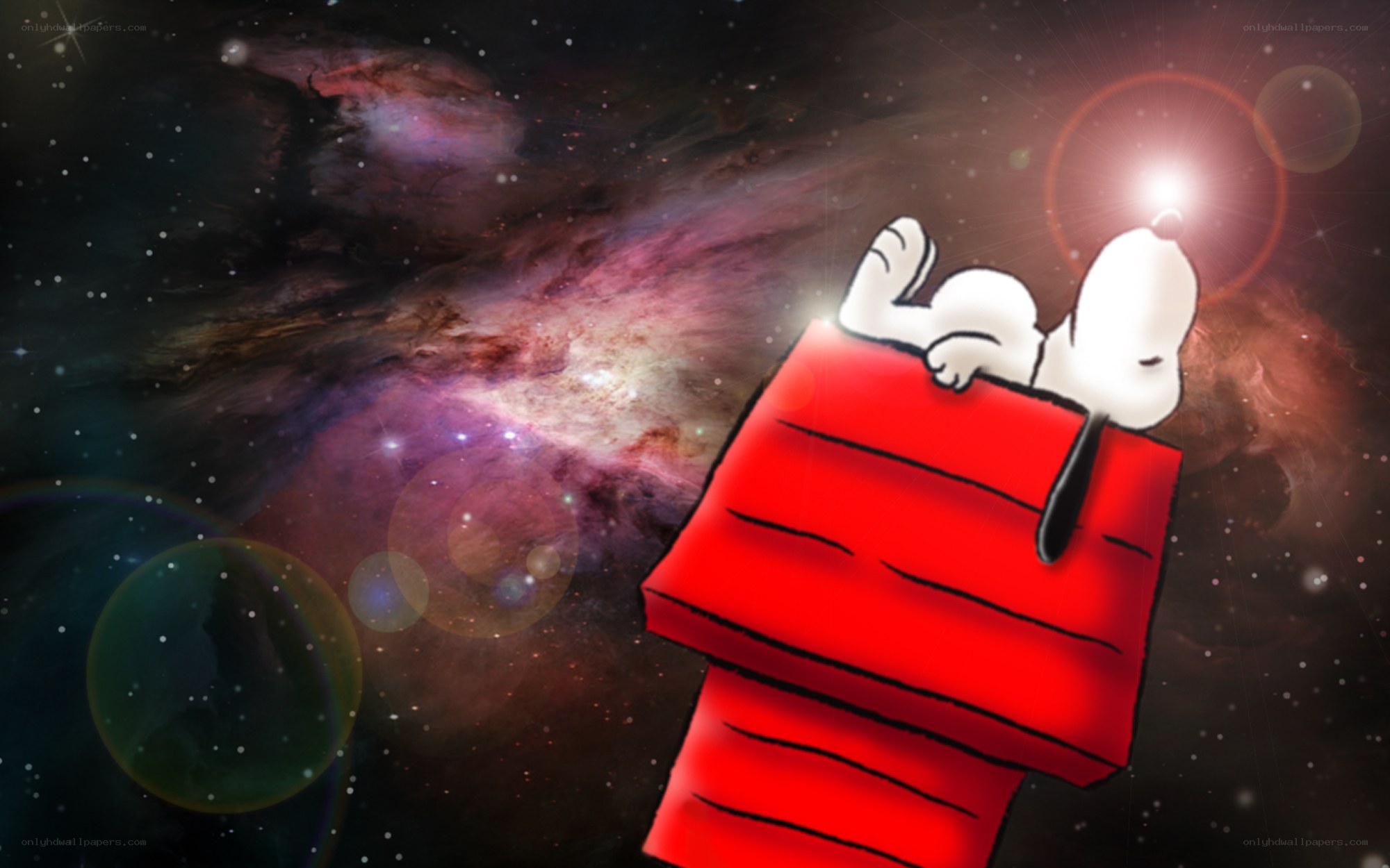 Snoopy in space