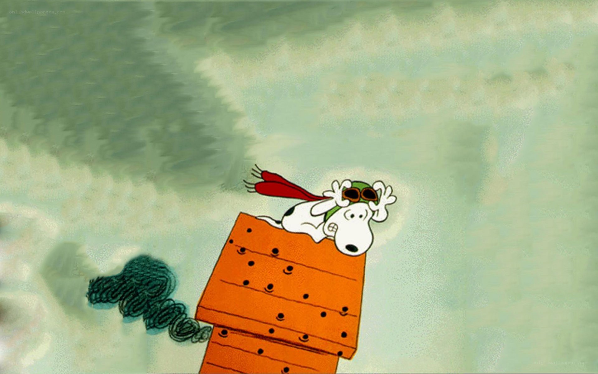 Snoopy in the doghouse