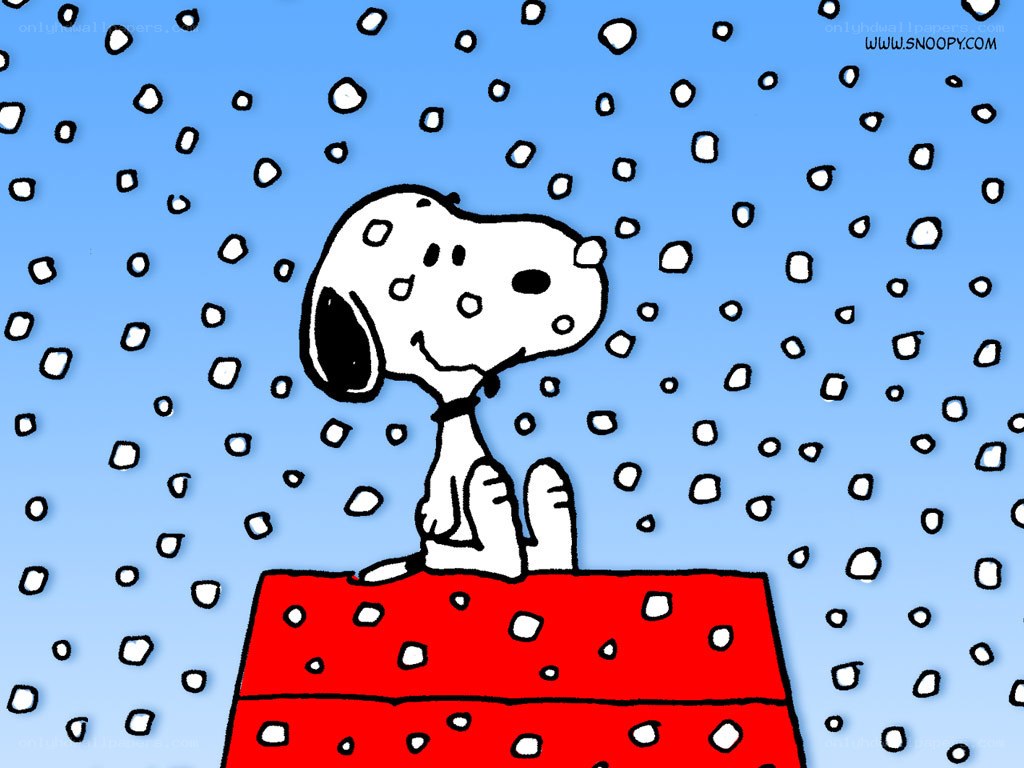 Snoopy in the snow