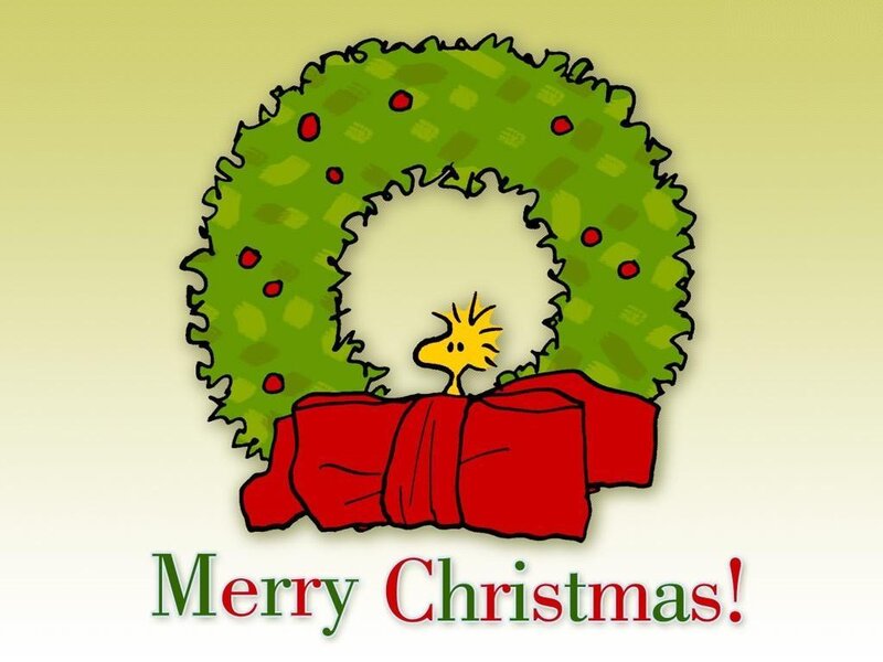 Snoopy in Wreath