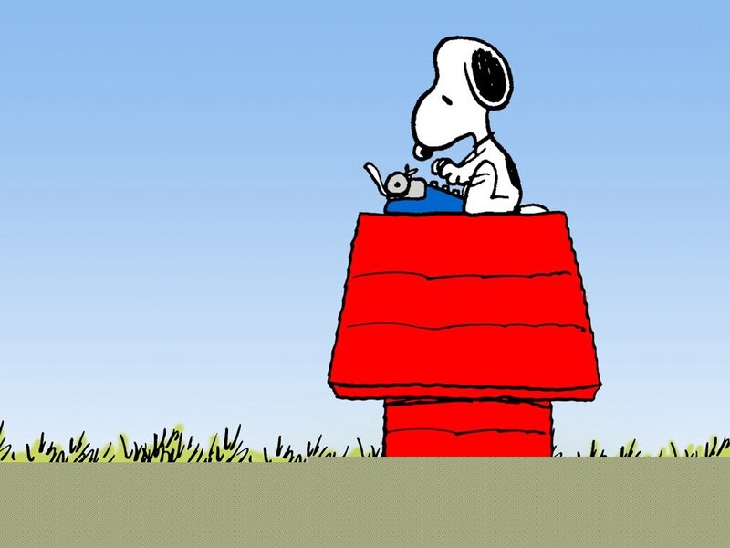 Snoopy on Doghouse — Red