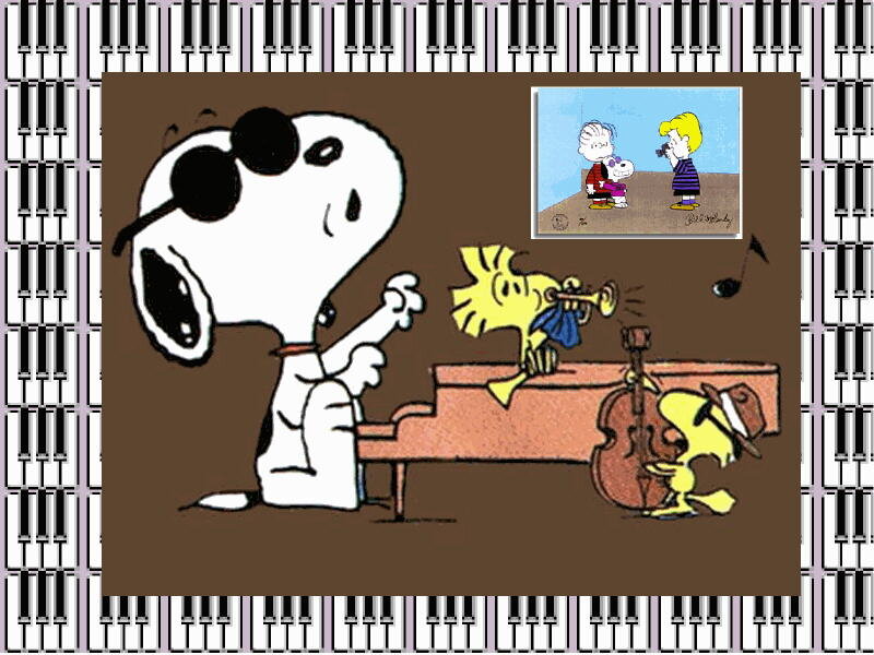 Snoopy Playing Piano