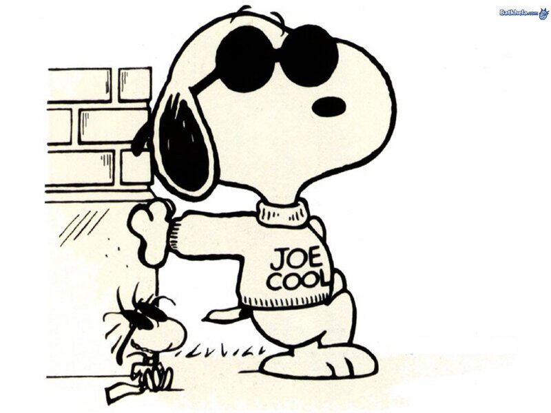 Snoopy wearing sunglasses