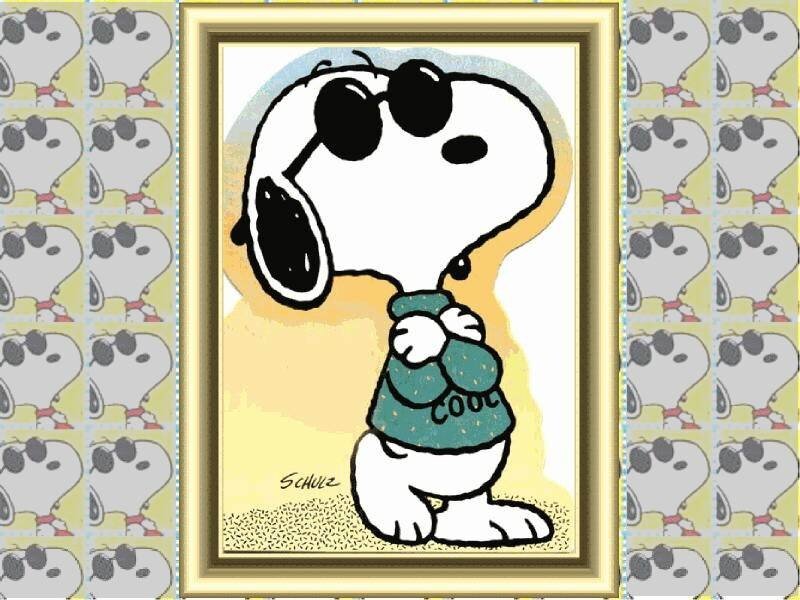 Snoopy Wearing Sunglasses — White, Cool
