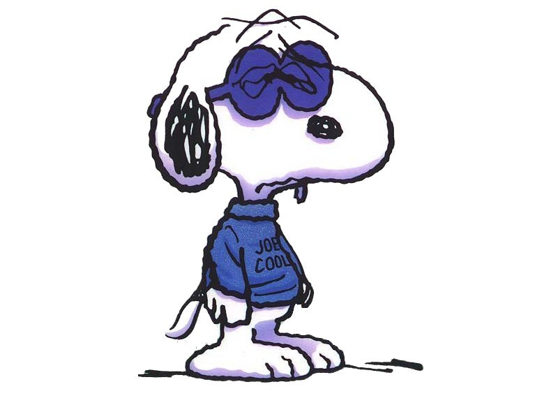 Snoopy Wearing Sunglasses — White