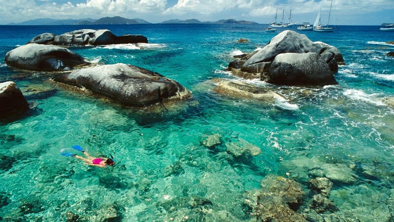 Snorkeling near rocky islands