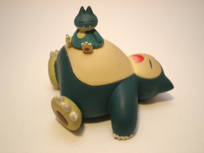 Snorlax and Snubbull figurine