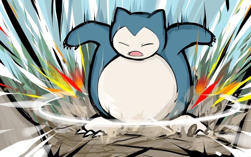 Snorlax in Action