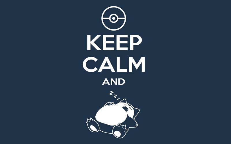 Snorlax Sleeping — Blue