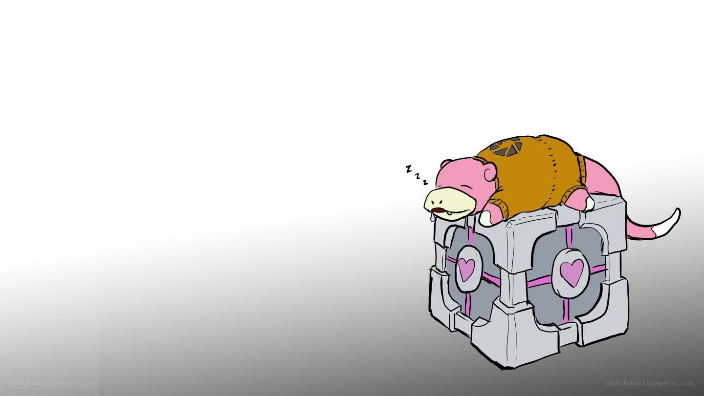 Snorlax sleeping on a cube