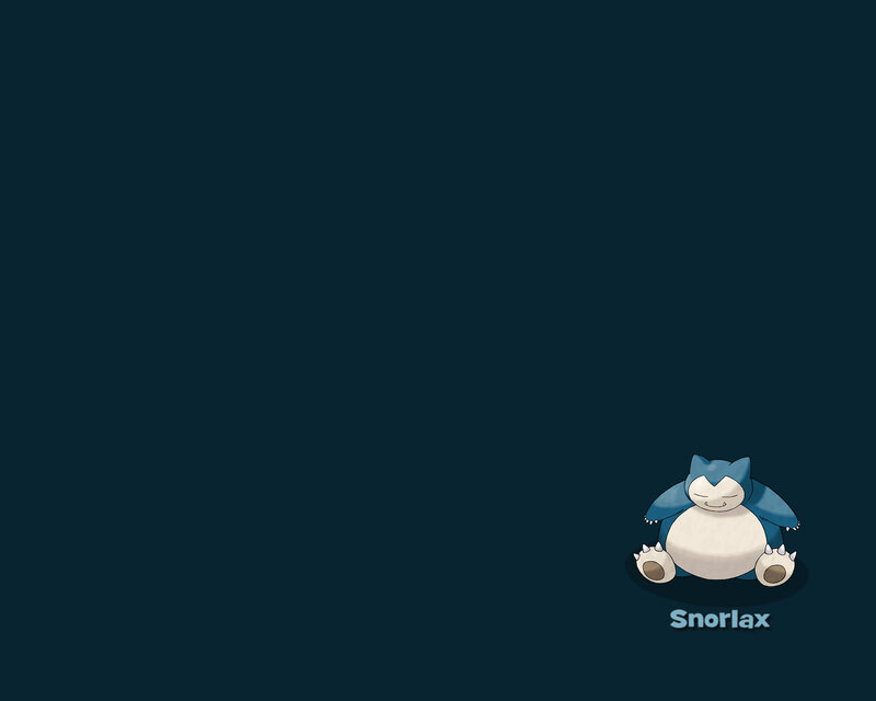 Snorlax sleeping on dark background