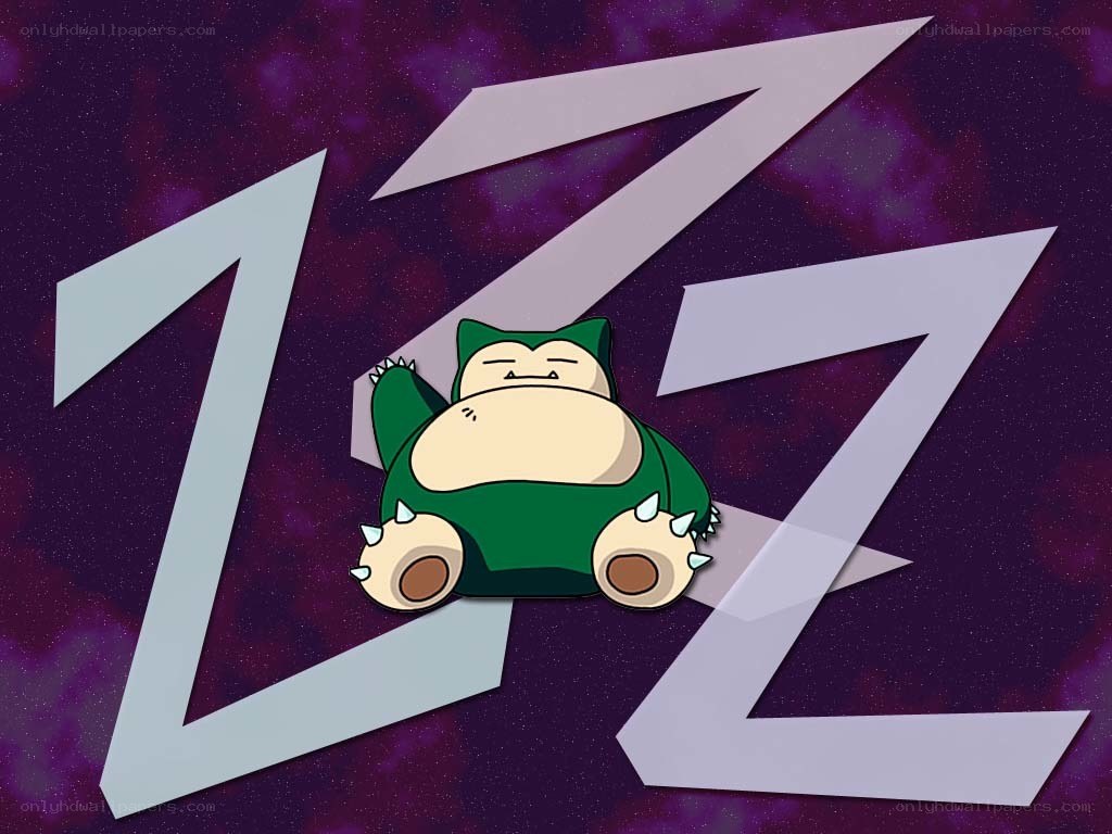 Snorlax sleeping on ZZZ