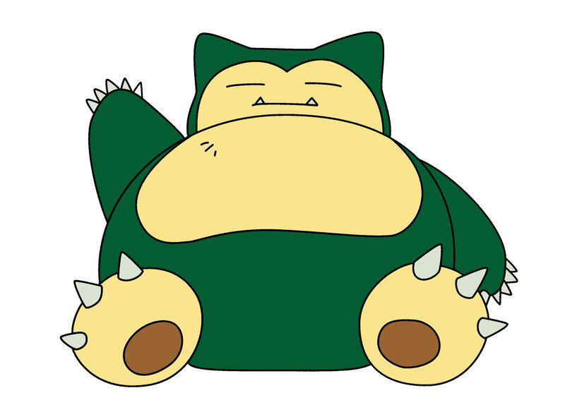 Snorlax sleeping peacefully