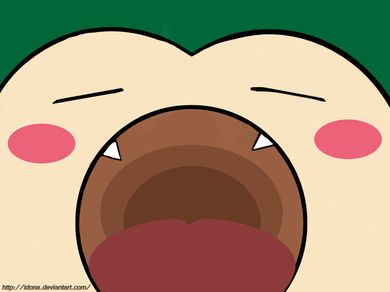 Snorlax Yawning