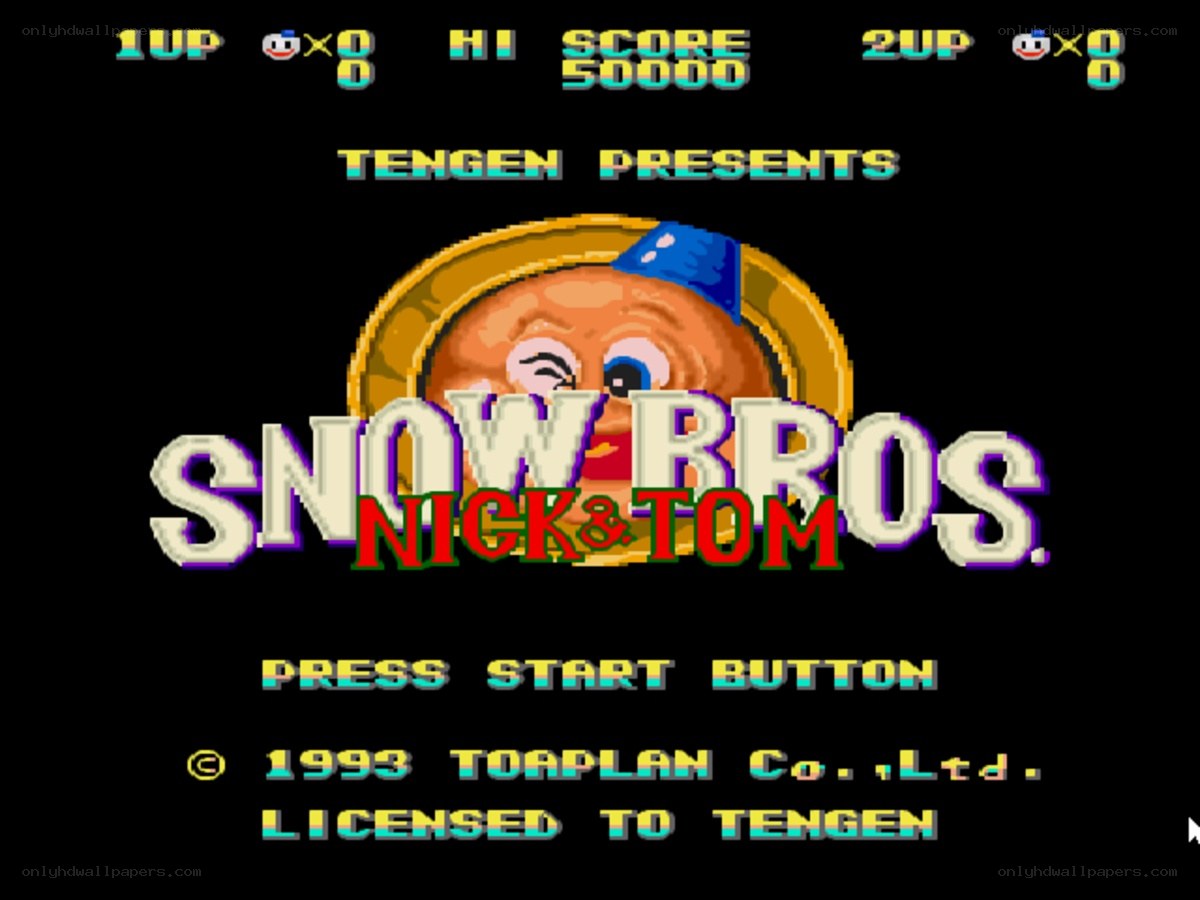 Snow Bros title screen