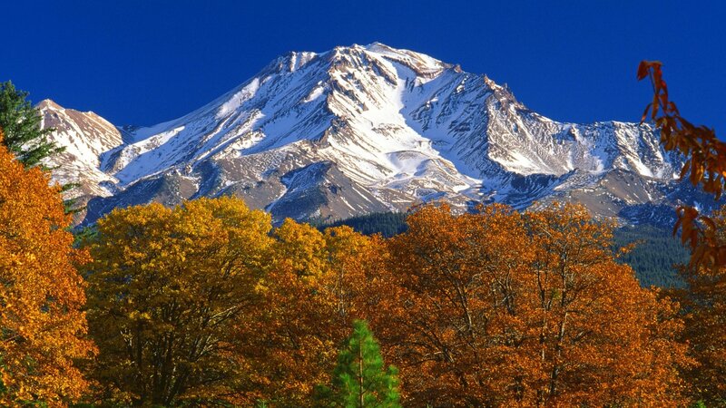 Snow-capped Mountain — Autumn