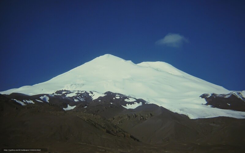 Snow-capped Mountain — Blue, Serene, Afternoon, Photograph, Sky, Cloud