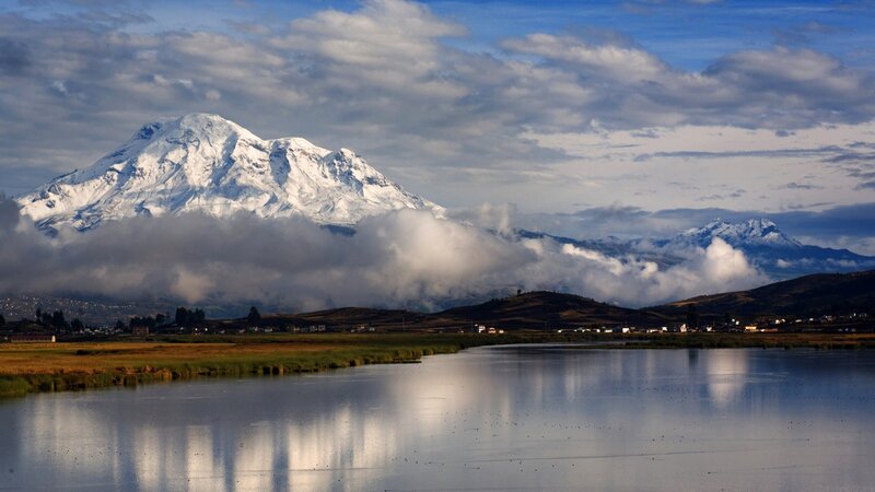Snow-capped Mountain — Blue, Serene, Morning