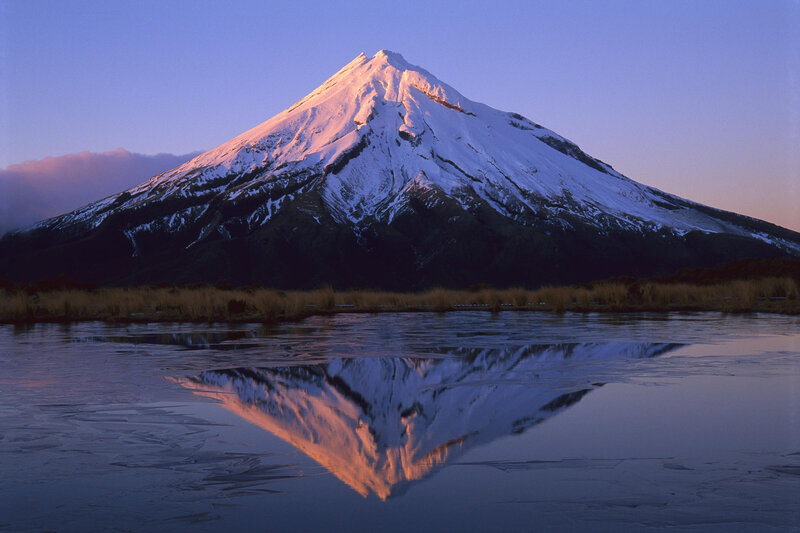 Snow-capped Mountain — Blue, Serene, Sunrise