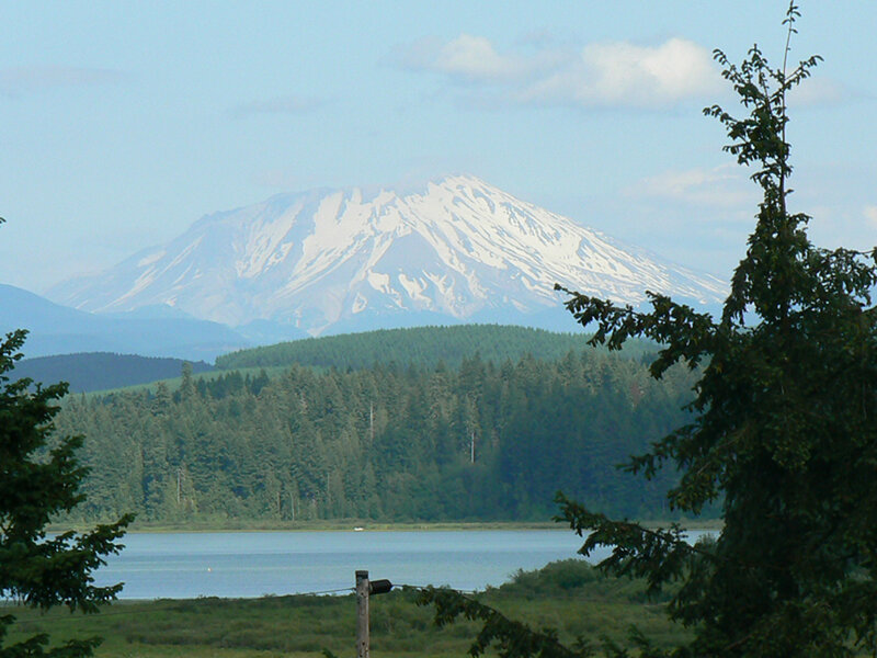 Snow-capped Mountain — Green, Serene, Afternoon, Photograph