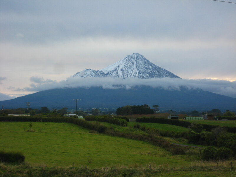 Snow-capped Mountain — Green, Serene, Morning