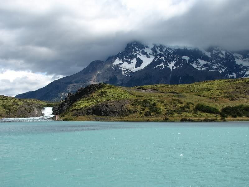 Snow-capped Mountain Lake — Blue, Dramatic, Photograph