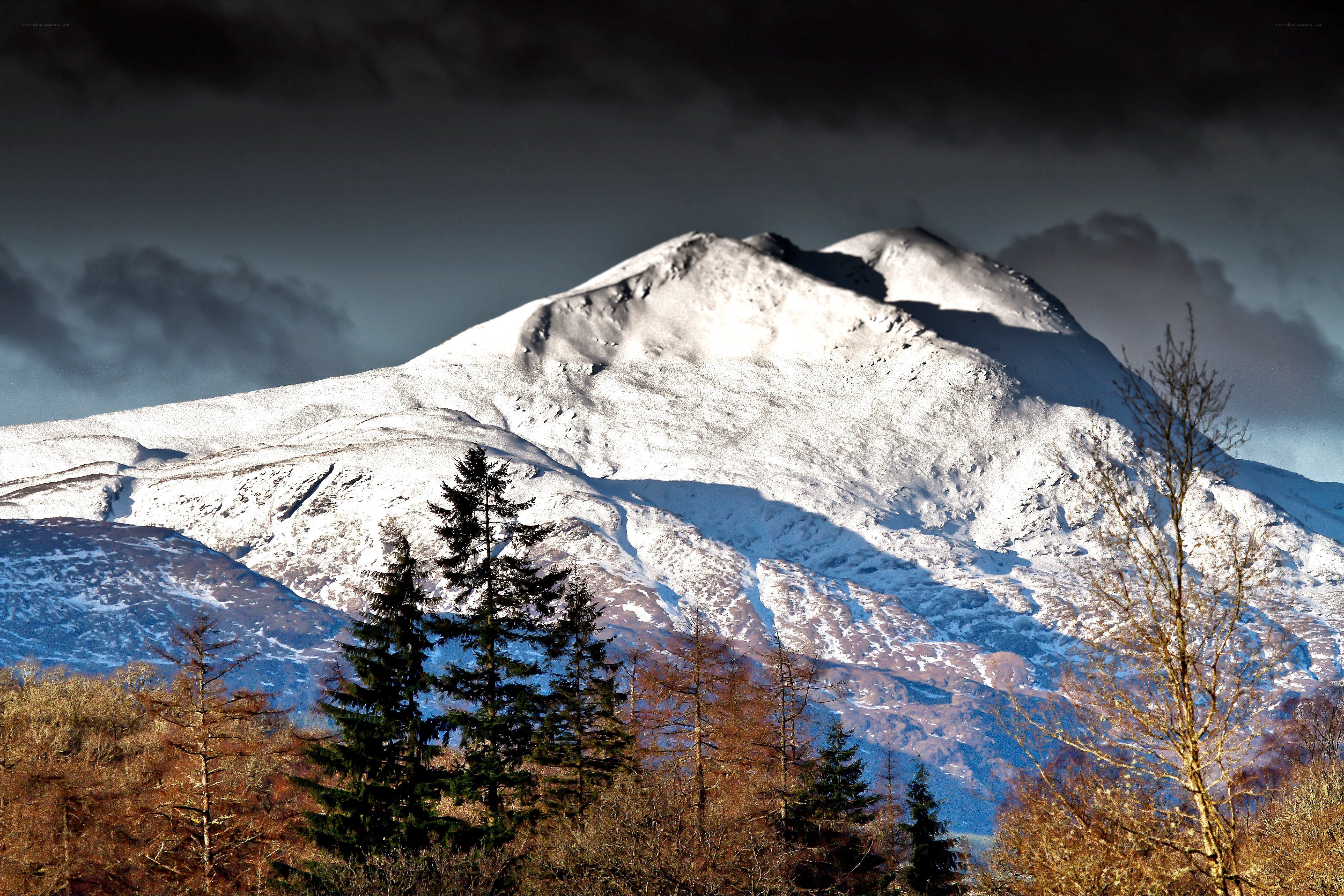 Snow-Capped Mountain Landscape