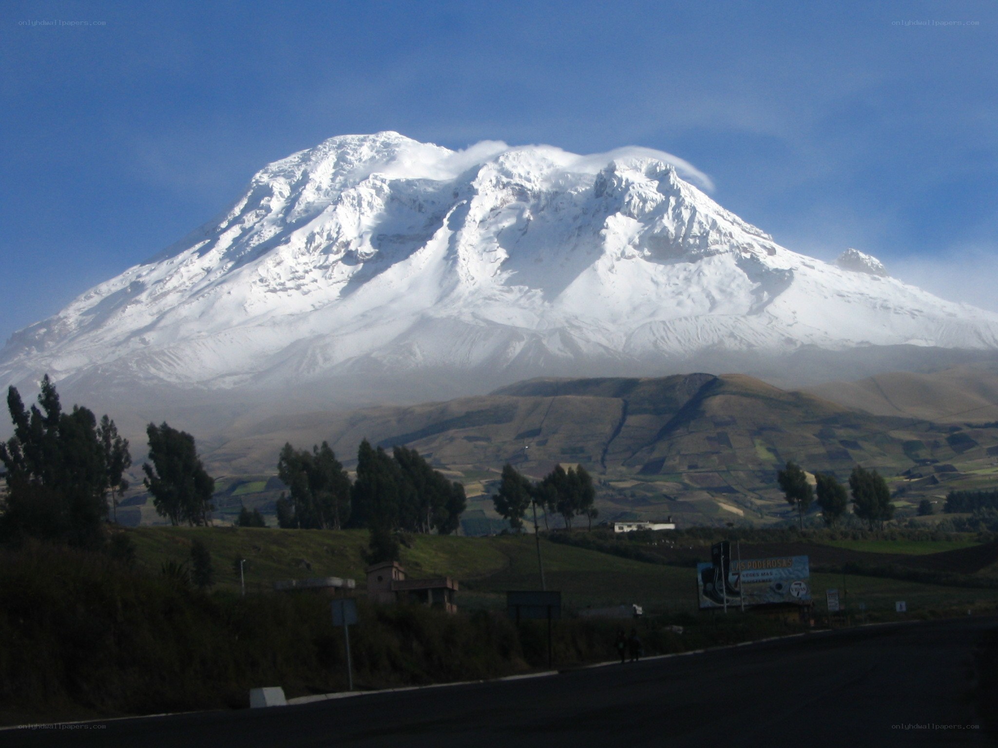 Snow-capped mountain landscape