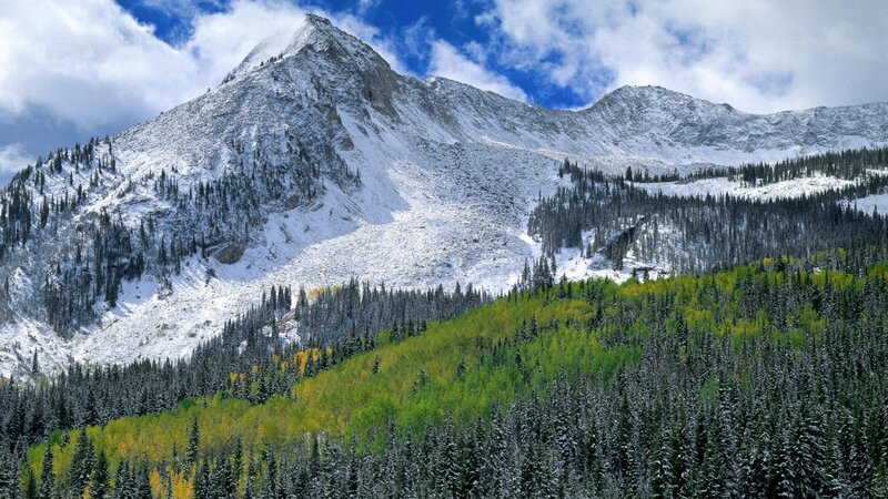 Snow-Capped Mountain Landscape