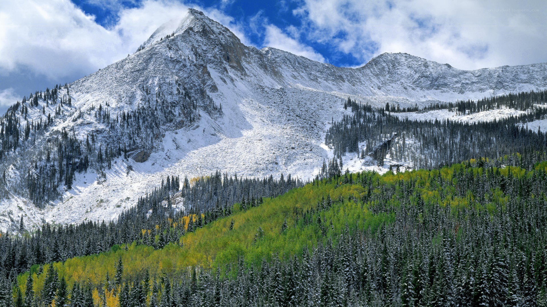 Snow-Capped Mountain Landscape