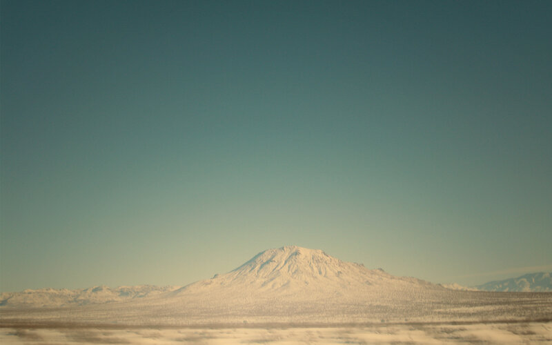 Snow-capped mountain landscape