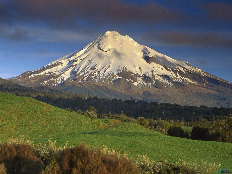Snow-capped mountain landscape