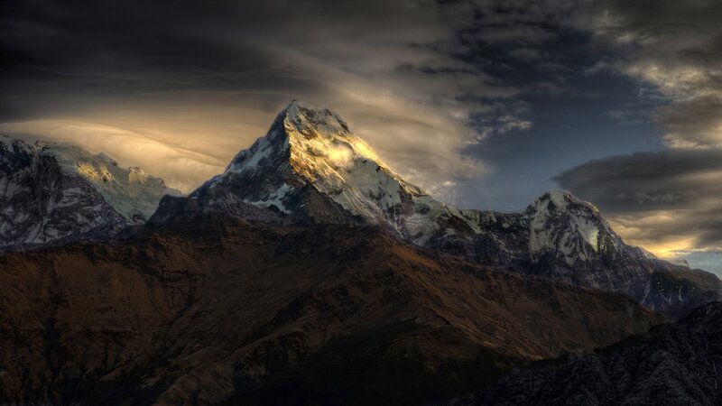 snow-capped mountain peak