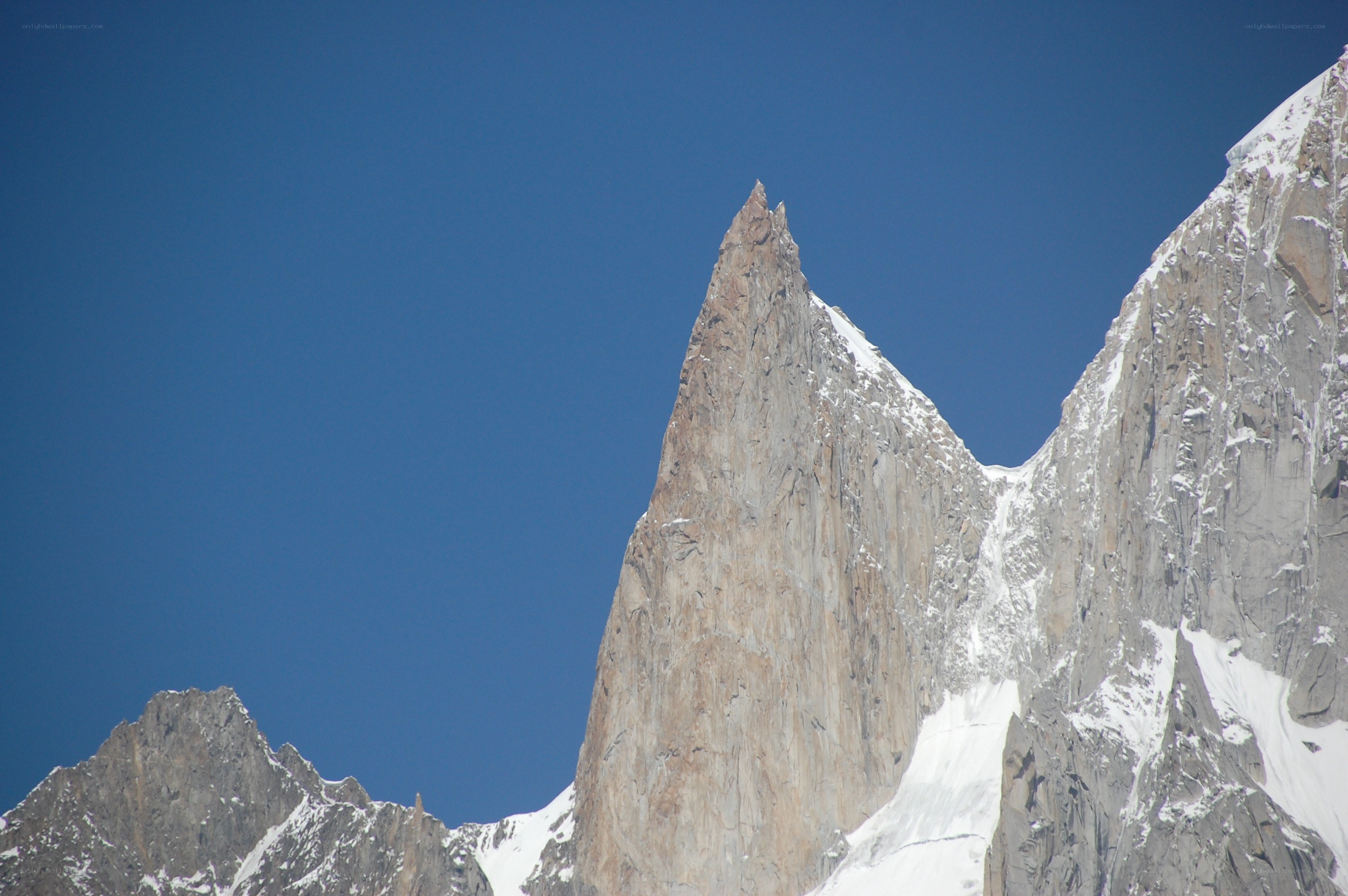 Snow-capped mountain peak