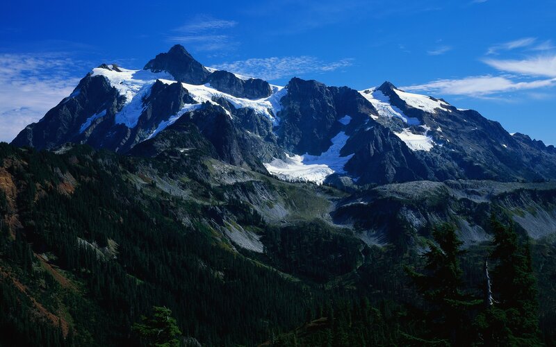snow-capped mountain peak