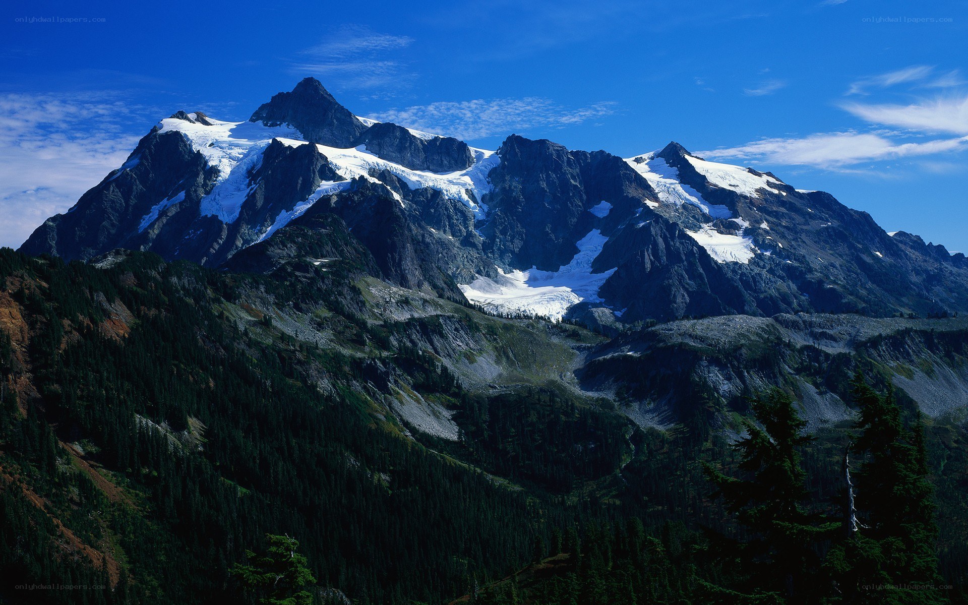 snow-capped mountain peak