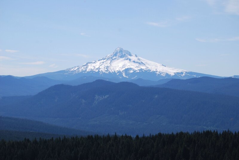 Snow-capped mountain peak