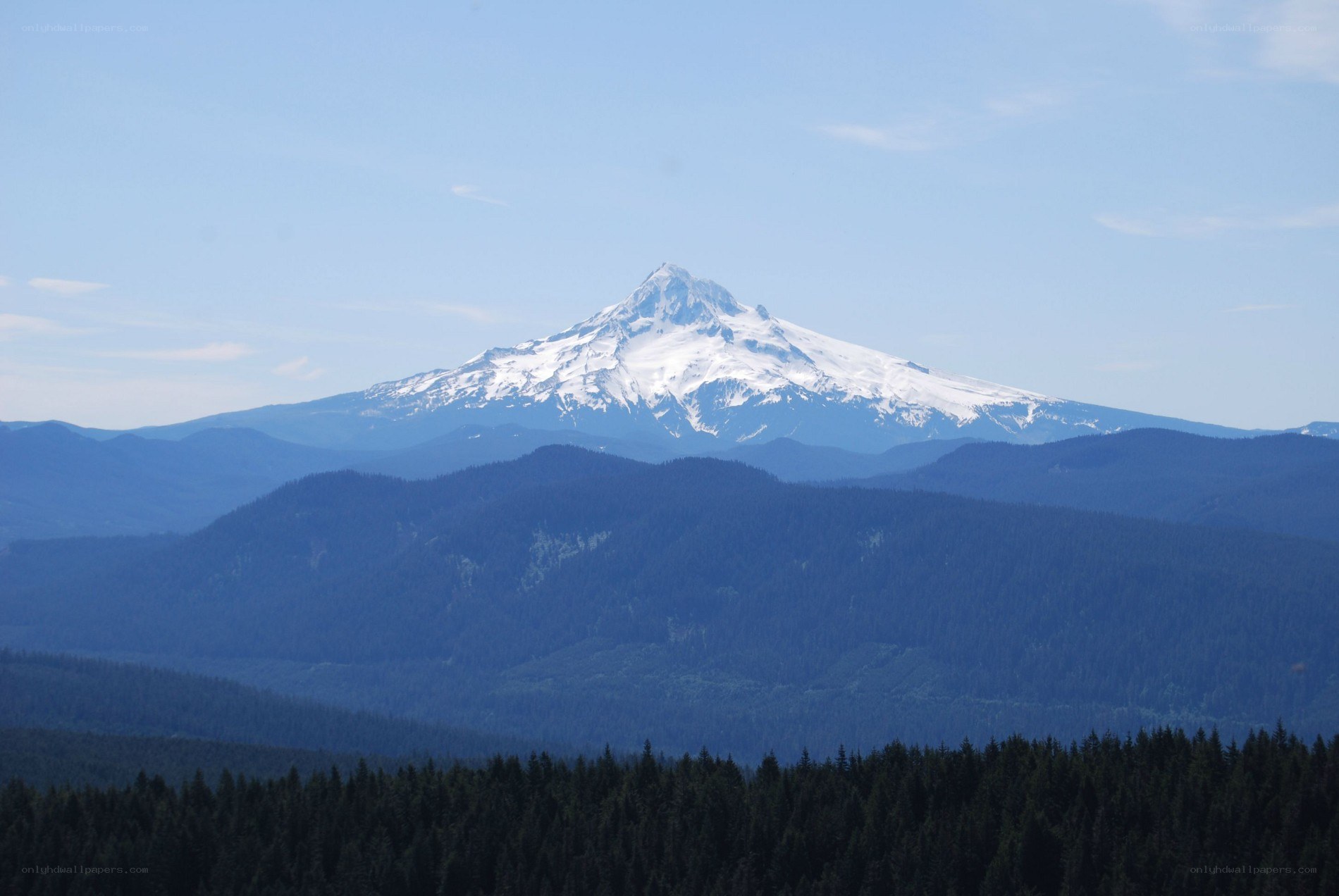 Snow-capped mountain peak