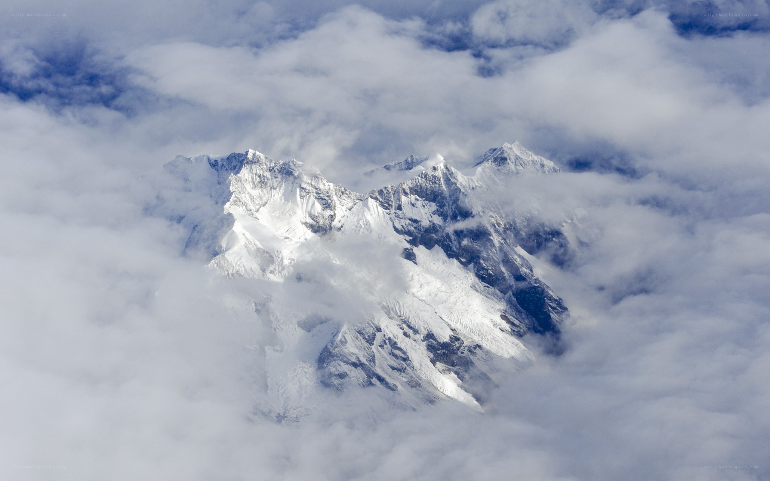 Snow-capped mountain peak