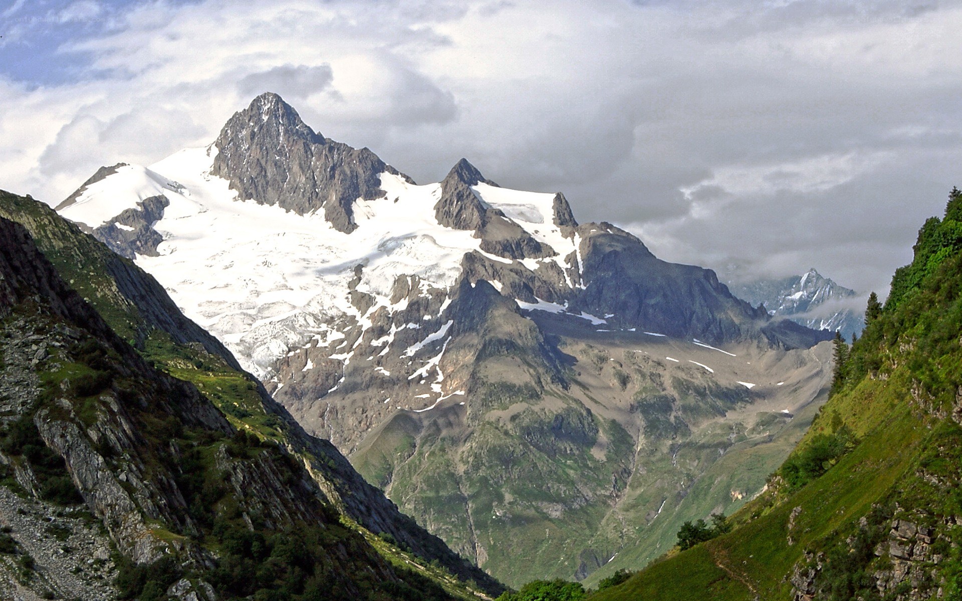 snow-capped mountain peak