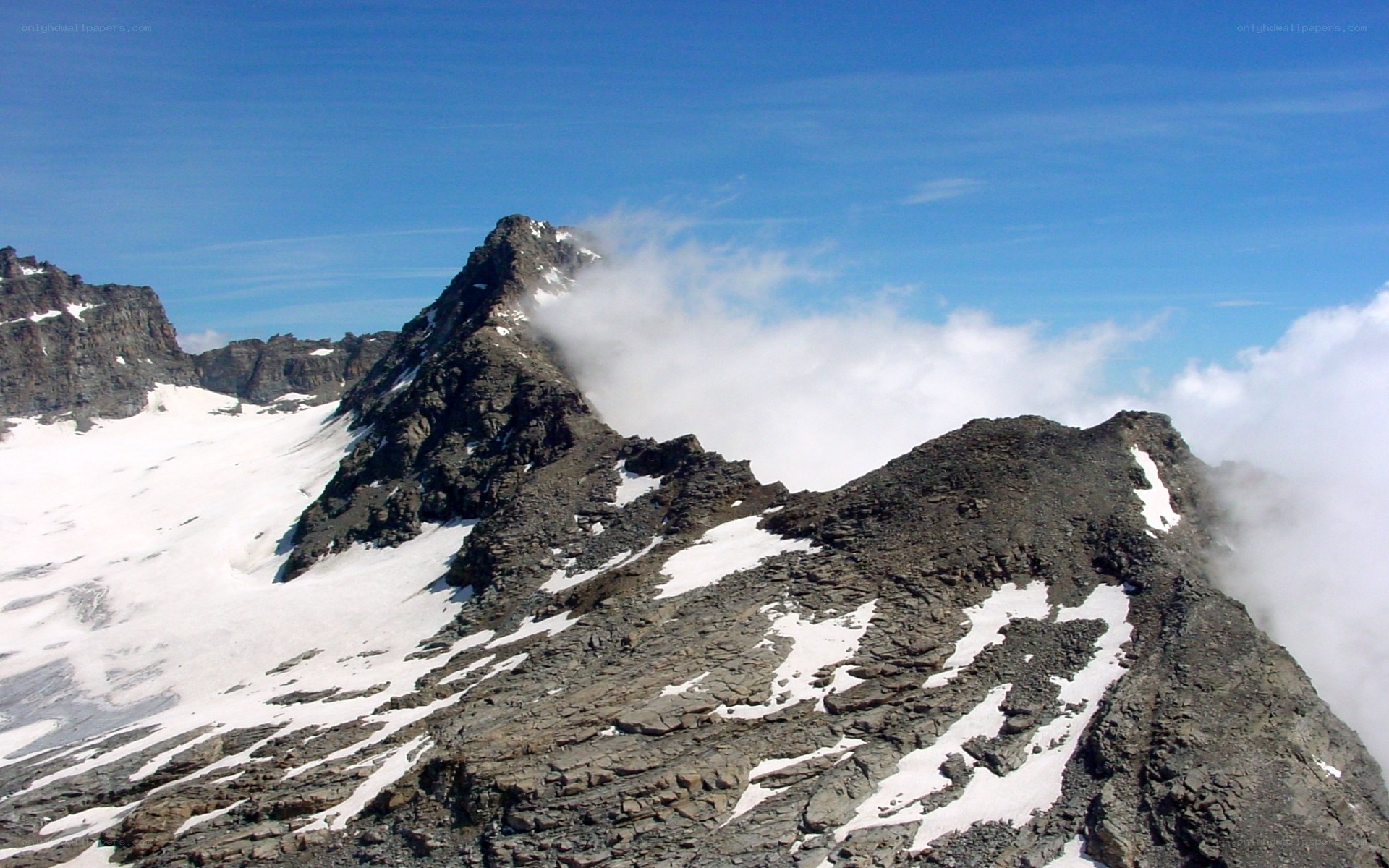 snow-capped mountain peak