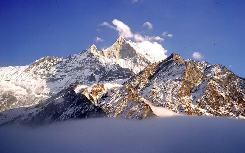 snow-capped mountain peak