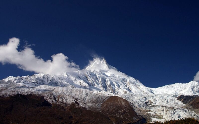 snow-capped mountain peak