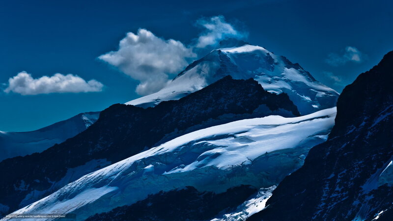 Snow-capped mountain peak