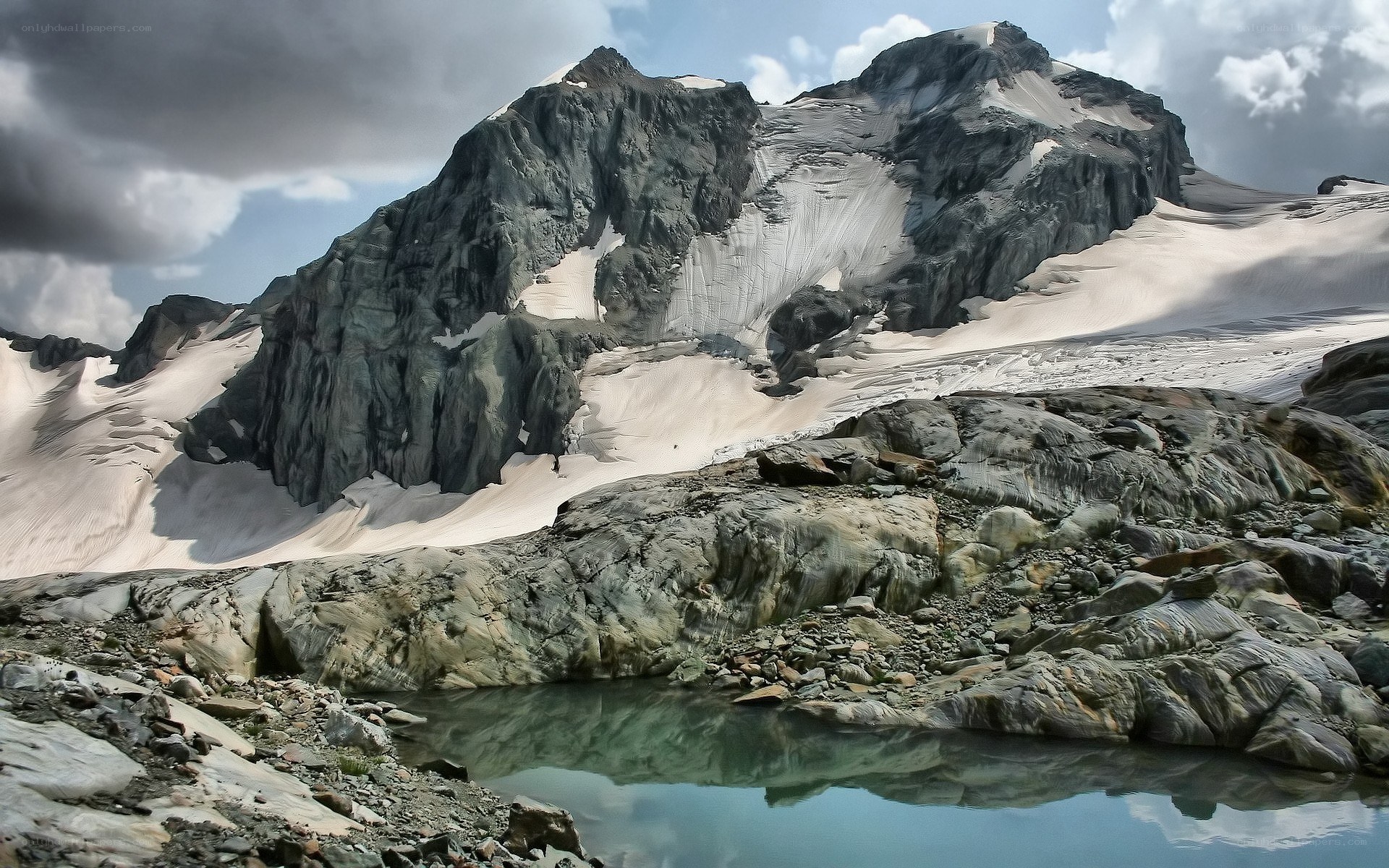 snow-capped mountain peak